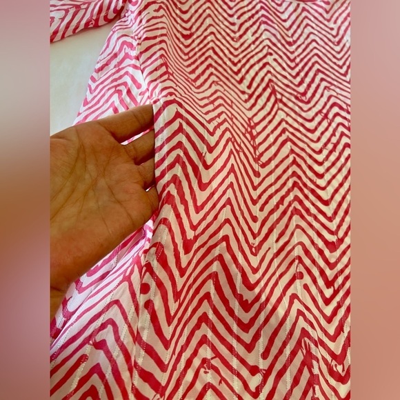 MASAI EASYWEAR Zig Zag Viscose Metallic Threads | Pink Size Small | NWOT - Picture 5 of 12